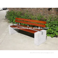 Street furniture Guangzhou concrete wood park bench
